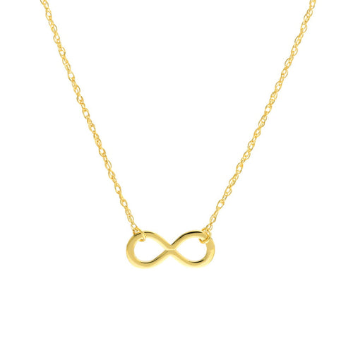 14K Gold Infinity Necklace.