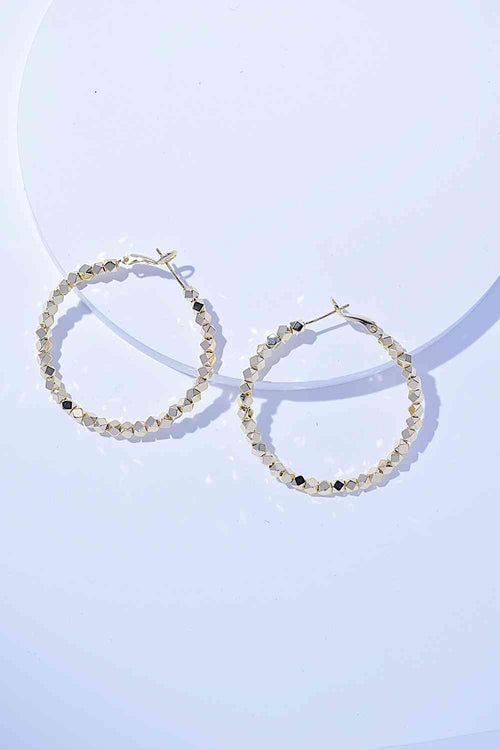 Alloy Hoop Earrings.