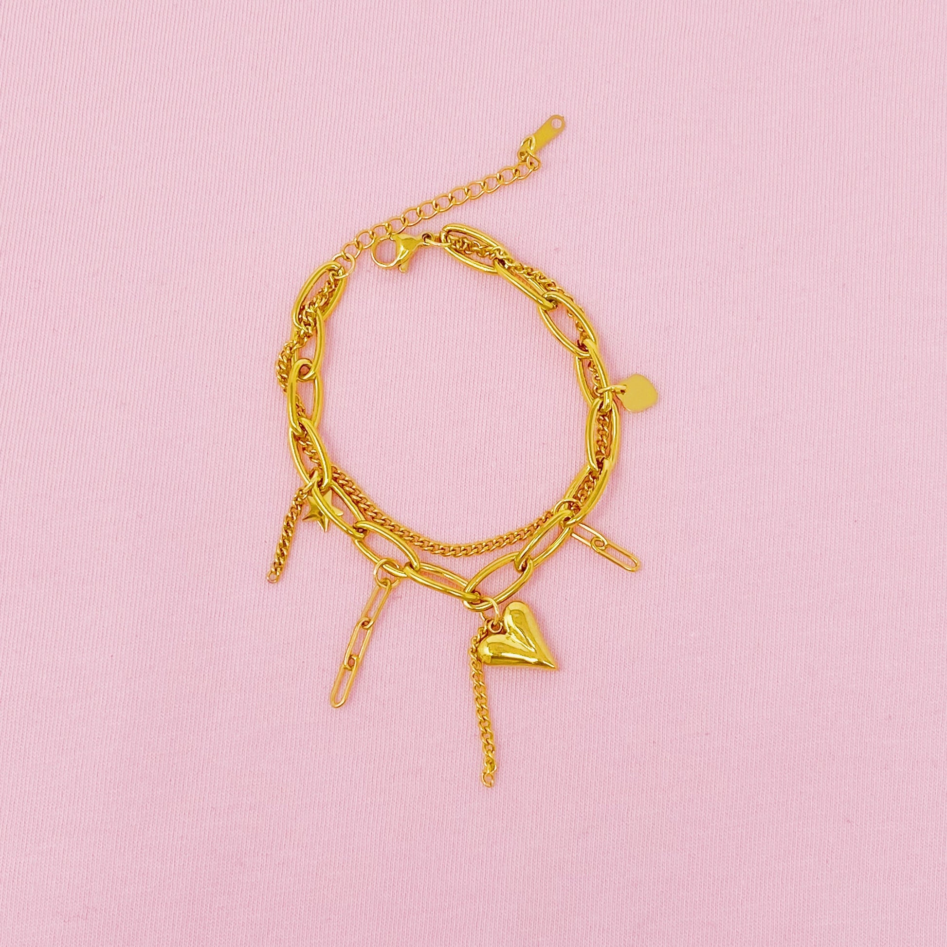 Doubled Fun Charm Bracelet.