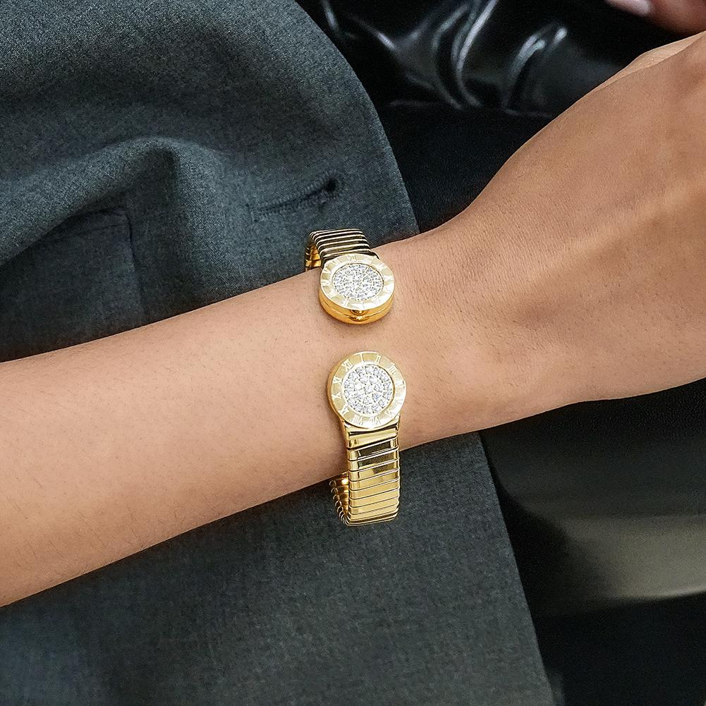 Roman Numerals Cuff Bangle