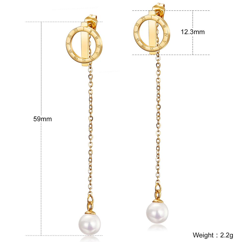 Pearl Front/Back Dangle Earrings.