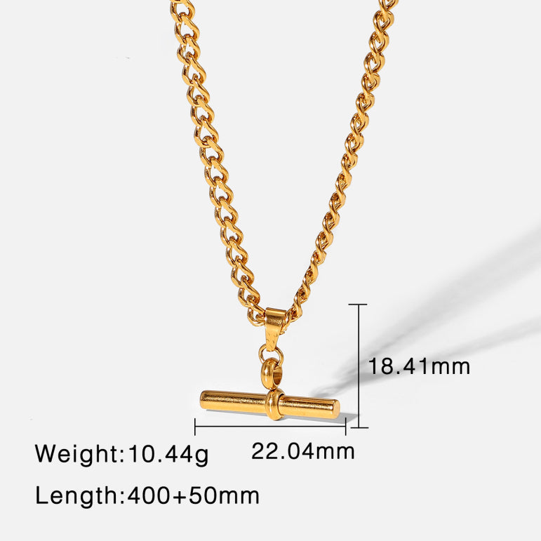 T-Bar Pendant Necklace