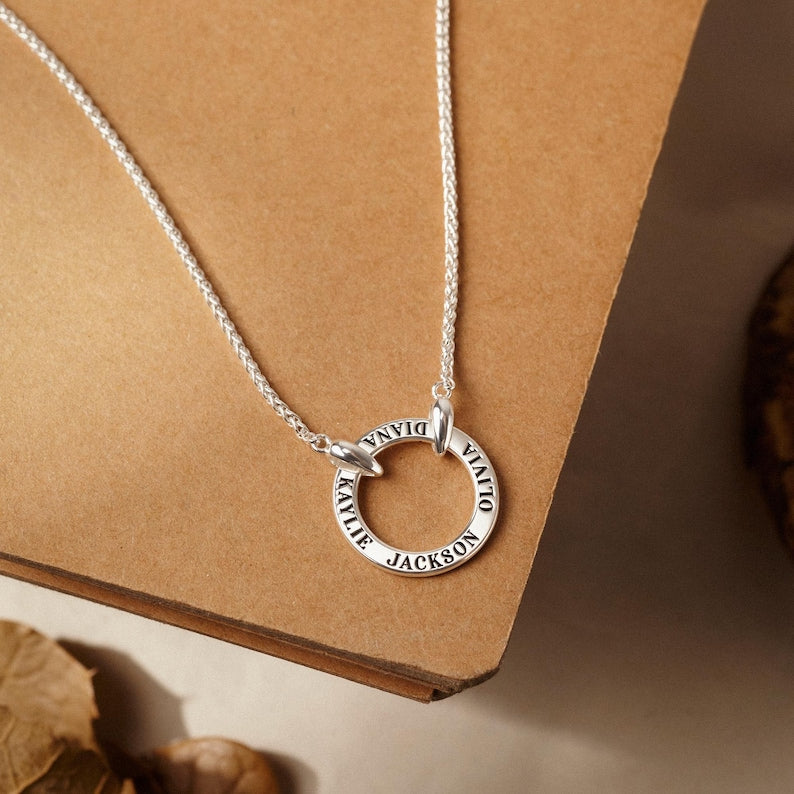 Dad Necklace With Kids Name, Father's Day Gift For Husband.