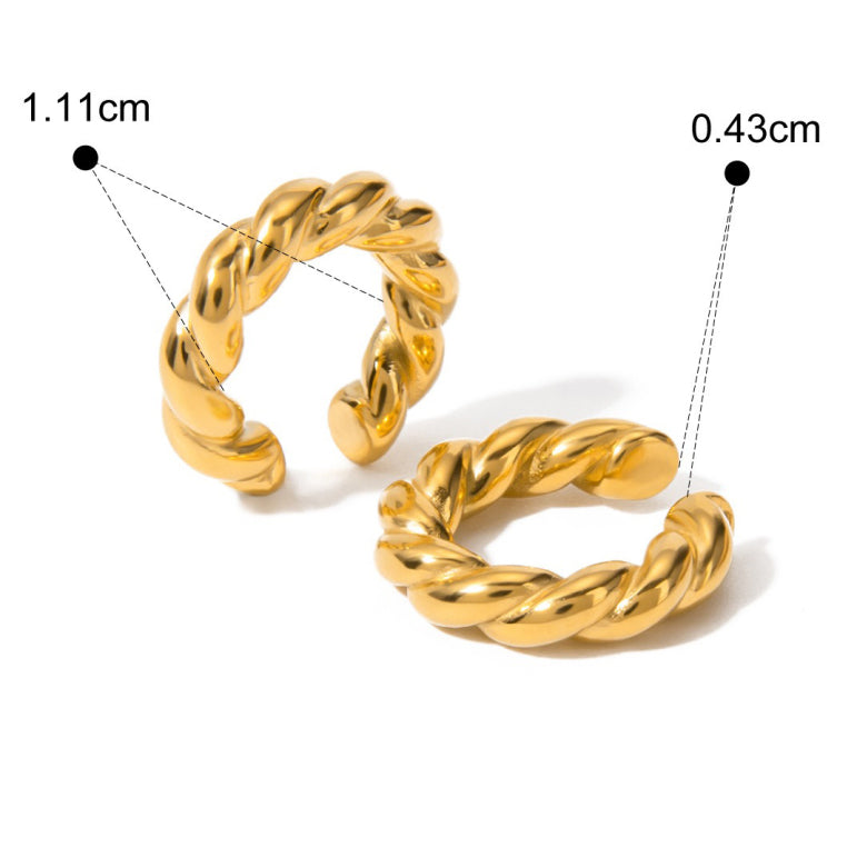 Rope Texture ear cuff