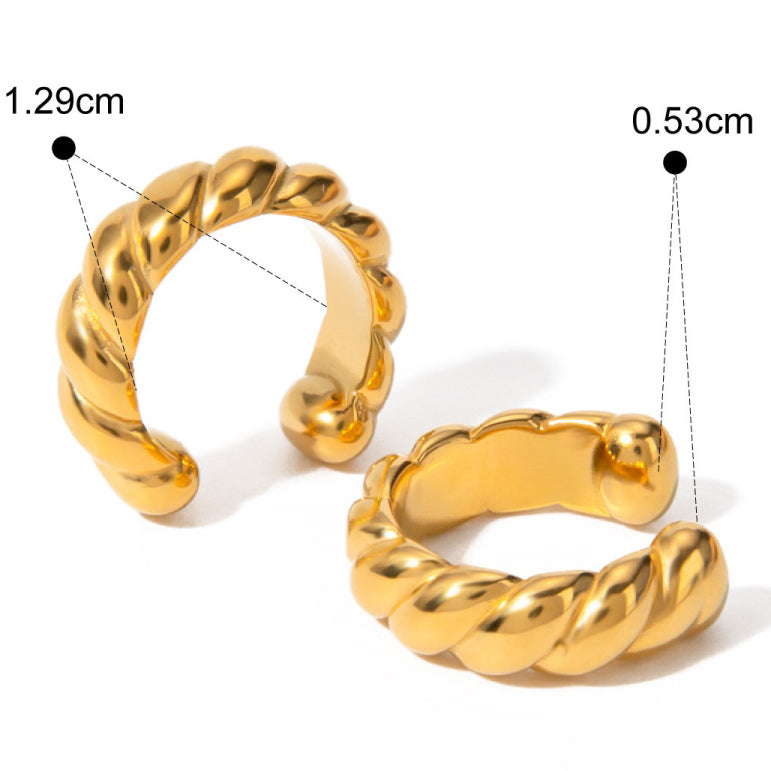 Rope Texture ear cuff