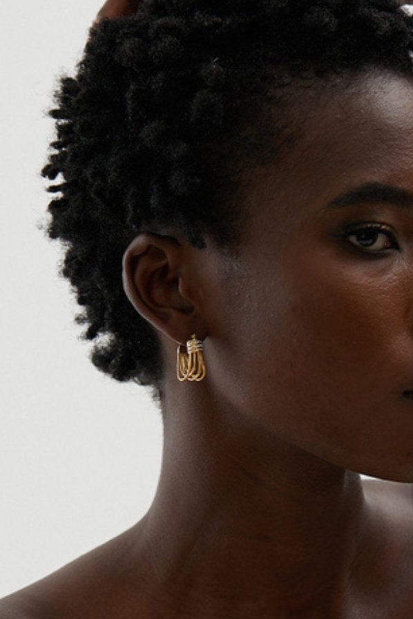 Road to Sparkles 18k Gold Plated Cubic Zirconia Women's Earrings