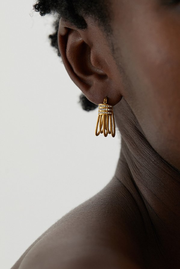 Road to Sparkles 18k Gold Plated Cubic Zirconia Women's Earrings